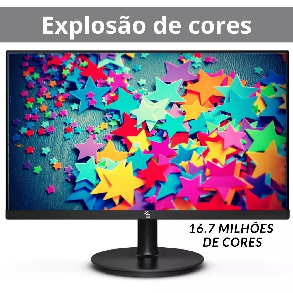 Monitor HQ 19.5HQ-LED+, 19.5" LED Widescreen, 75hz, 2ms, 1600x900, HDMI, VESA, Ajuste De Inclinação Monitor HQ 19.5HQ-LED+, 19.5" LED Widescreen, 75hz, 2ms, 1600x900, HDMI, VESA, Ajuste De Inclinação