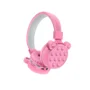 Headphone Master Infantil, Bluetooth, 40mm, USB, Arco ajustável, Orelhinhas Pop It, Rosa