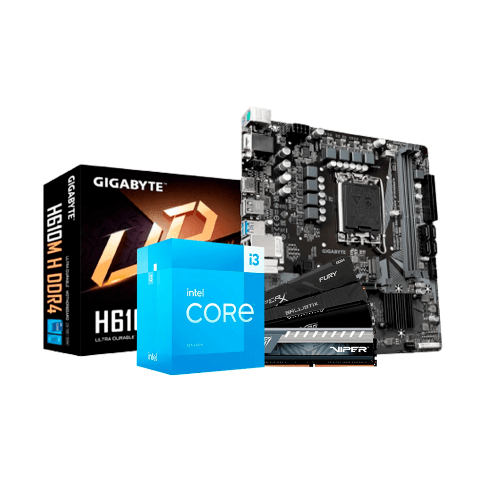 Kit Upgrade, Intel I3, 13100f, Memória Ram 8GB | KaBuM!