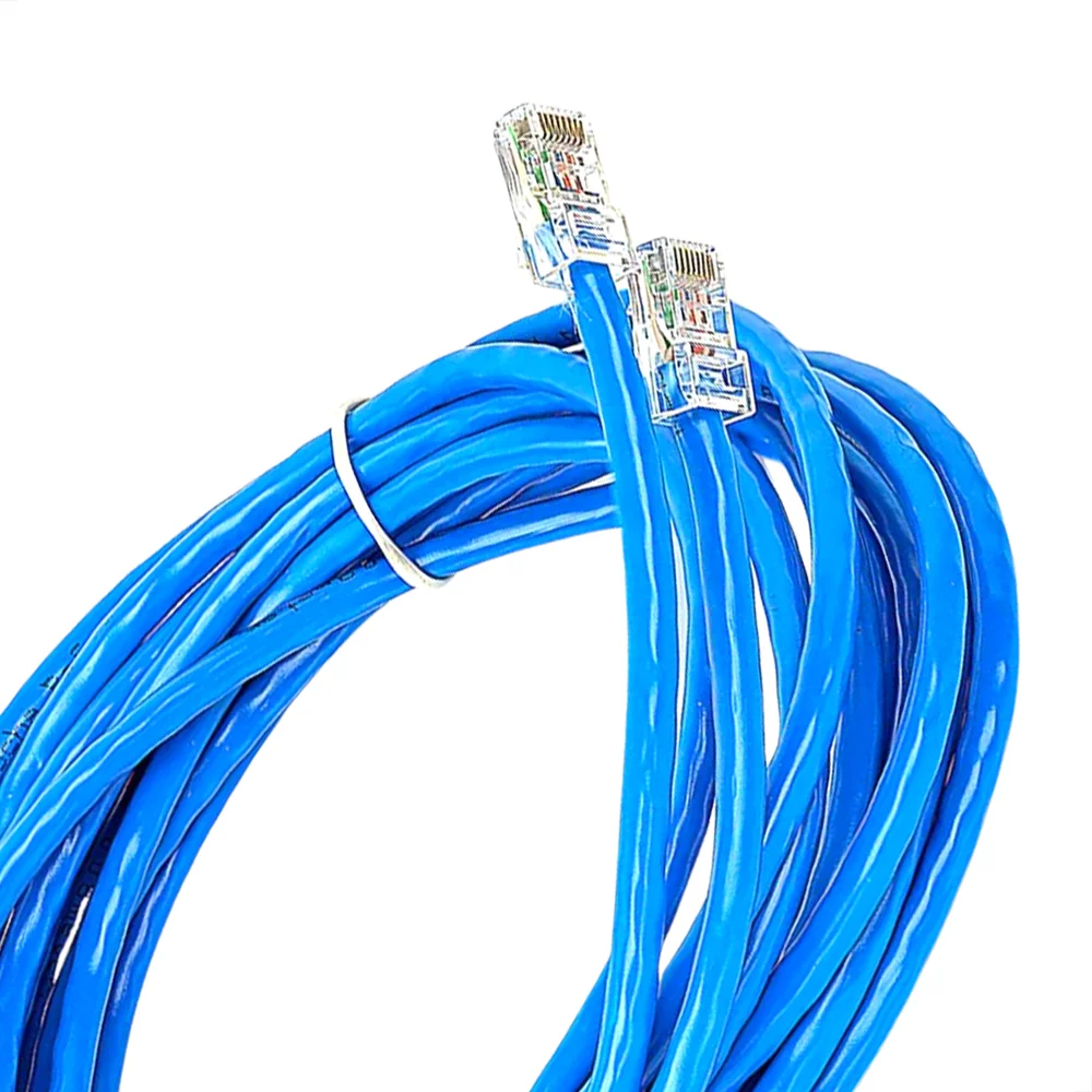 Cabo De Rede Cat5e Montado Azul - 4 Metros