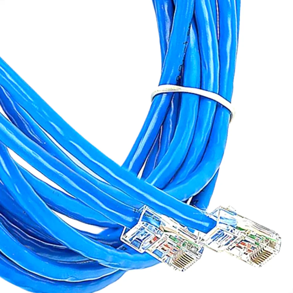 Cabo De Rede Cat5e Montado Azul - 85 Metros