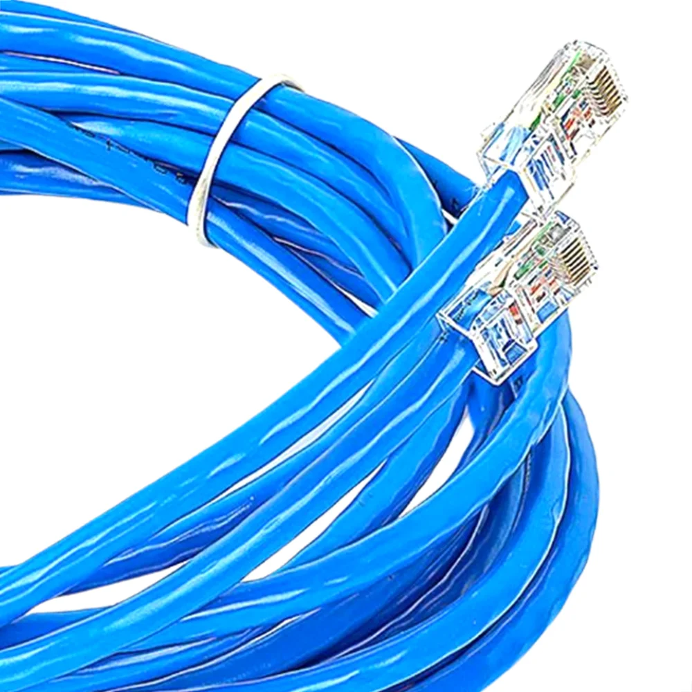 Cabo De Rede Cat5e Montado Azul - 85 Metros