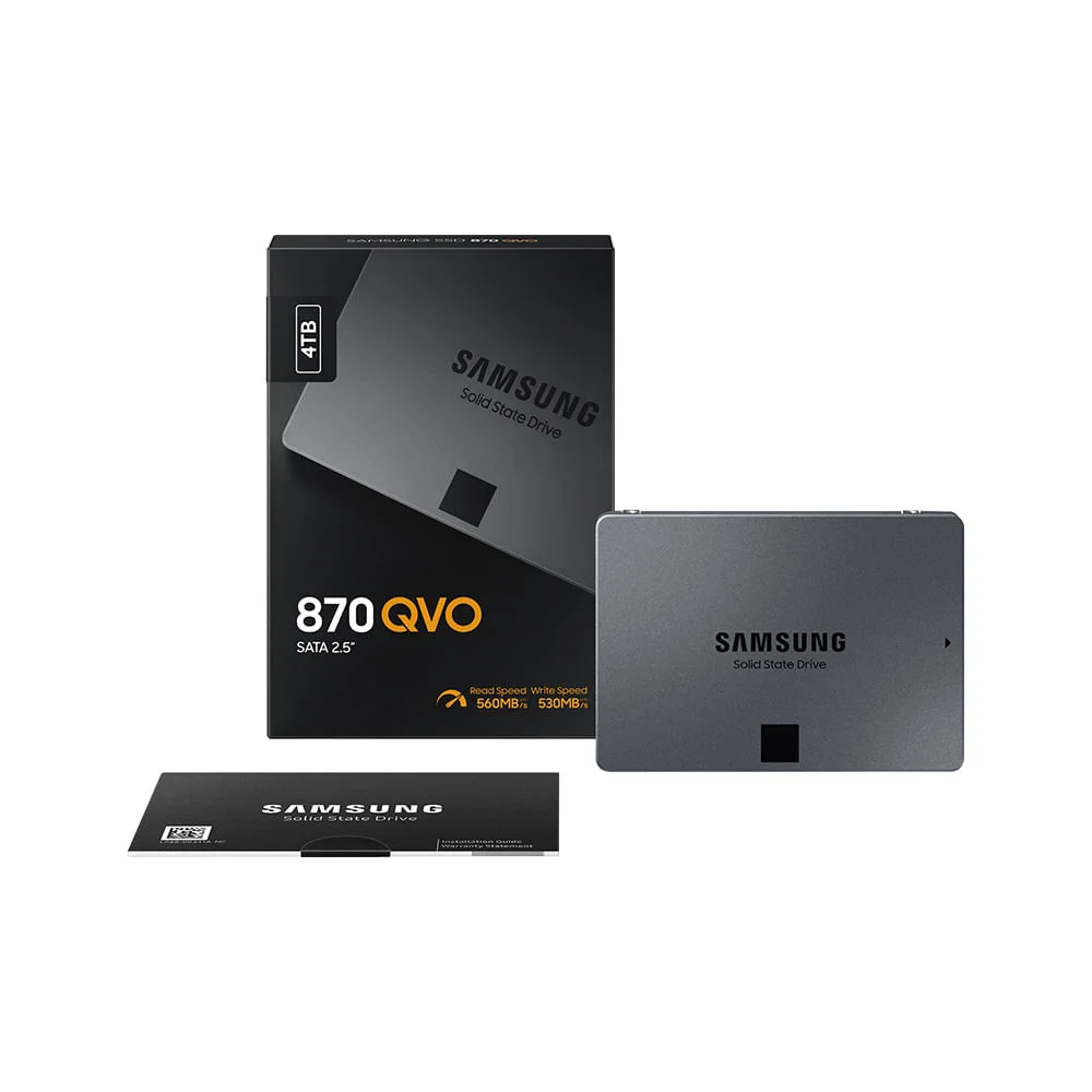 Samsung SSD 870 QVO 4TB SATA 2.5インチ SSD Samsung 4TB 870 Qvo Sata 3 Mz77q4t0bw KaBuM