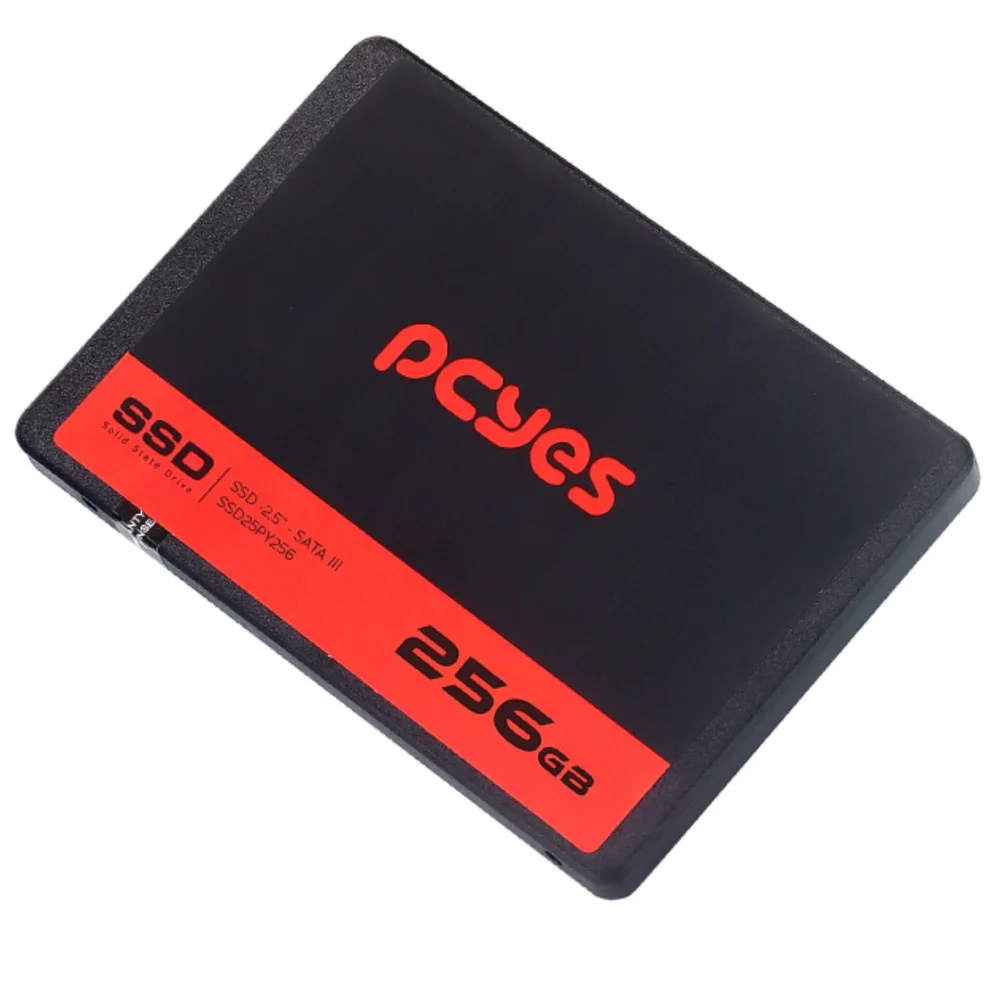 SSD PCYES, 256GB, SATA III, TLC 3D, Leitura: 550MB/s, Gravação: 400MB/s - SSD25PY256E SSD PCYES, 256GB, SATA III, TLC 3D, Leitura: 550MB/s, Gravação: 400MB/s - SSD25PY256E