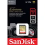 Cartão Sdxc 64GB, Sandisk Extreme 4k 170mb/s Uhs-i,V30, U3,Classe 10