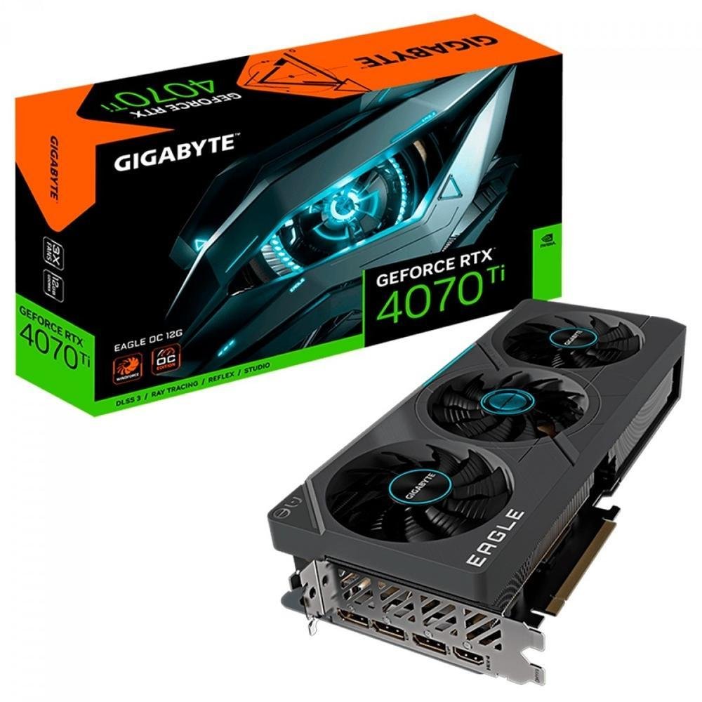 グラフィックボード・グラボ・ビデオカード GIGABYTE GeForce RTX 4070Ti EAGLE OC 12G Placa De Vídeo Gigabyte Nvidia Geforce RTX 4070