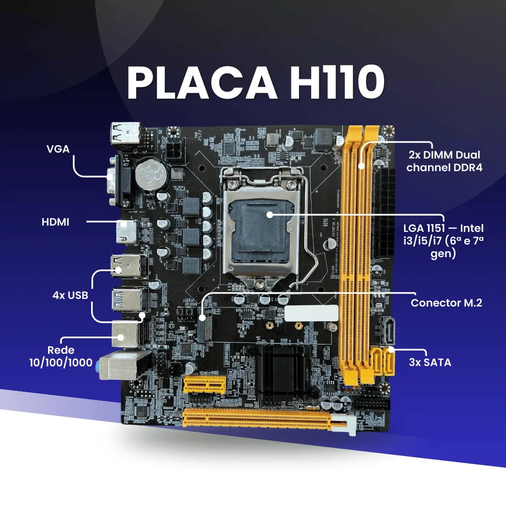 Pl Me H310 Proc I7 8700 Mem 16gb Ddr4 KaBuM
