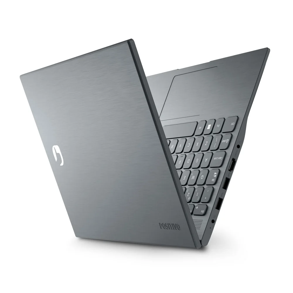 Notebook Positivo Vision C14 Intel® Celeron® Windows 11 Home 4gb 128gb Emmc 14” Hd Lumina Bar – Cinza - Inclui Microsoft 365*