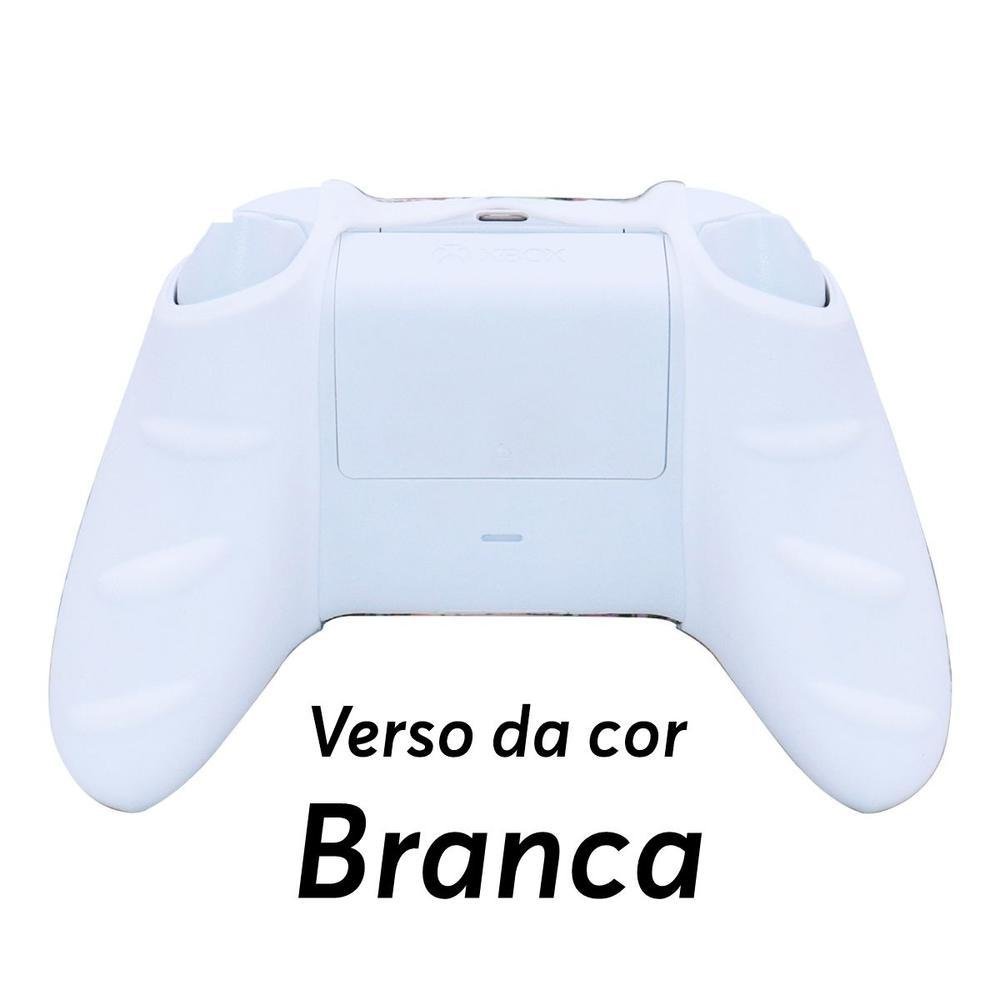 Capa Capinha Case Skin Para Controle De Xbox Series S X - Branco Capa Capinha Case Skin Para Controle De Xbox Series S X - Branco