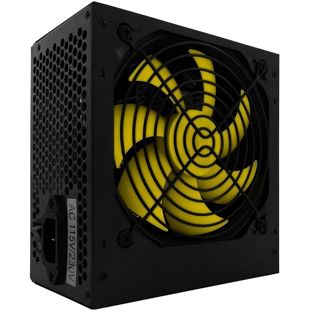 Fonte Automática Brx ATX, 650w, Preto/amarelo Fonte Automática Brx ATX, 650w, Preto/amarelo