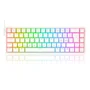 Teclado Mecânico Gamer Redragon Castor RGB, Switch Marrom, ABNT2 - K631w-Rgb