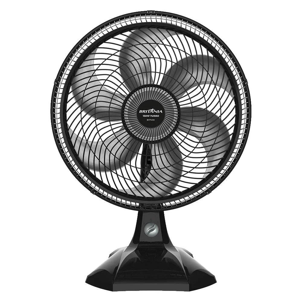 Ventilador de Mesa Britania, 40cm, 6 Pás, 150w, 110v, Preto - Bvt400