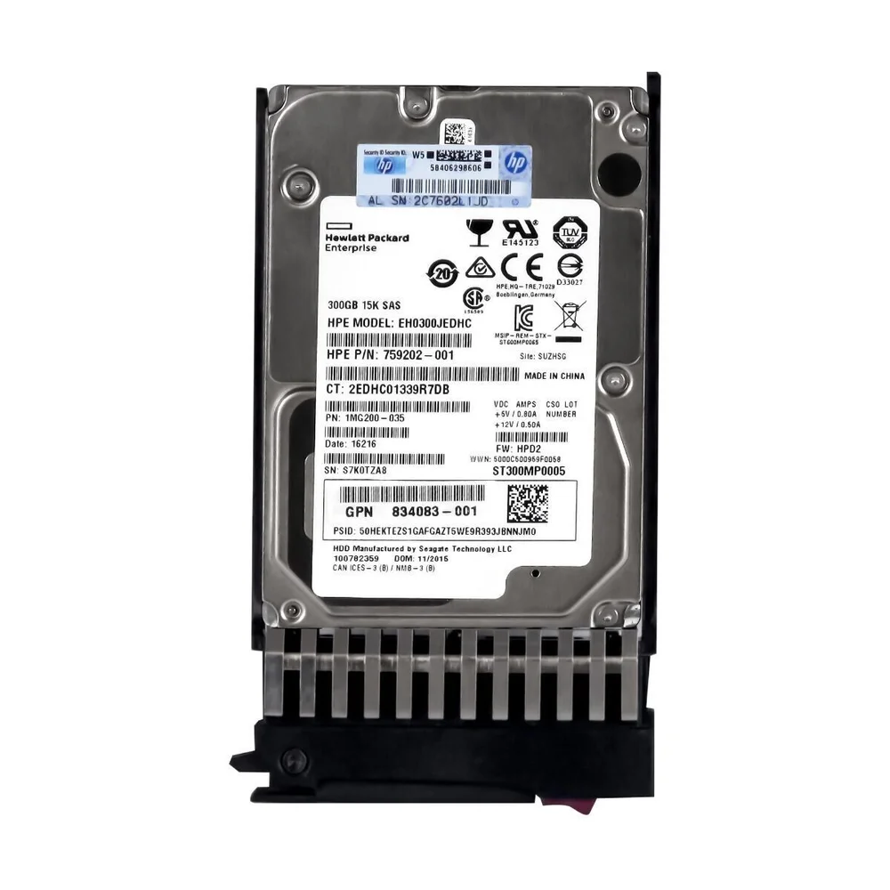 Hd Hp 300GB 12GB 15k Sas 25 KaBuM