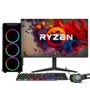 PC Gamer Completo Amd Ryzen 5 5600g, Gráficos Radeon Vega 7, 16gb Ddr4, SSD 256gb, Fonte 500w, Monitor 21.5" 75hz, 3green Force - 3f-009