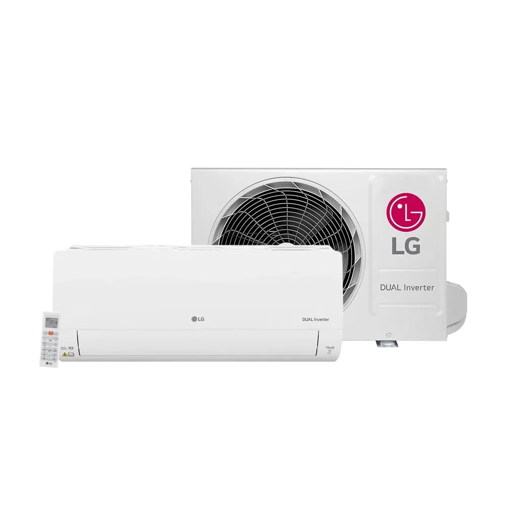 Ar Condicionado Split LG Dual Inverter Compact + IA, 9000 Btu/h, 220V, Frio - S3-Q09aaqal Ar Condicionado Split LG Dual Inverter Compact + IA, 9000 Btu/h, 220V, Frio - S3-Q09aaqal