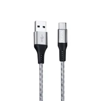 Cabo Usb-c Para Usb - 1 Metro - Usb Tipo C - Revestido De Nylon Trançado - Geonav Essential Esc05