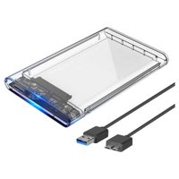 Case HD 2.5 Polegadas E Sata SSD, USB 3.0, Transparente