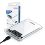 Case HD Externo 2.5" E SATA SSD USB 3.0, Transparente - Cghd-35