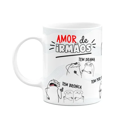 Caneca Flork Irmãos, Amor De Irmãos