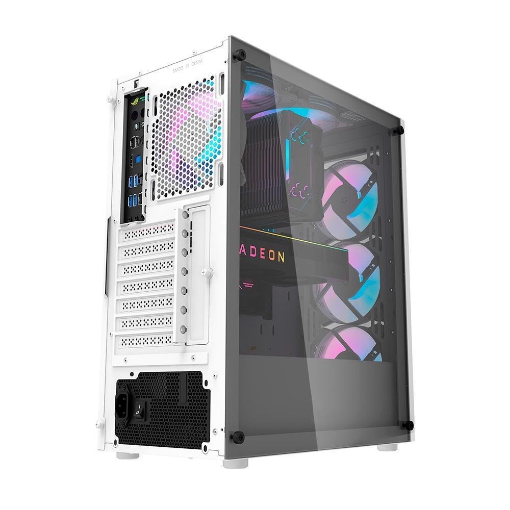 Gabinete Gamer Hyrax Hgb600w, FULL Tower, Lateral De Vidro Gabinete Gamer Hyrax Hgb600w, FULL Tower, Lateral De Vidro