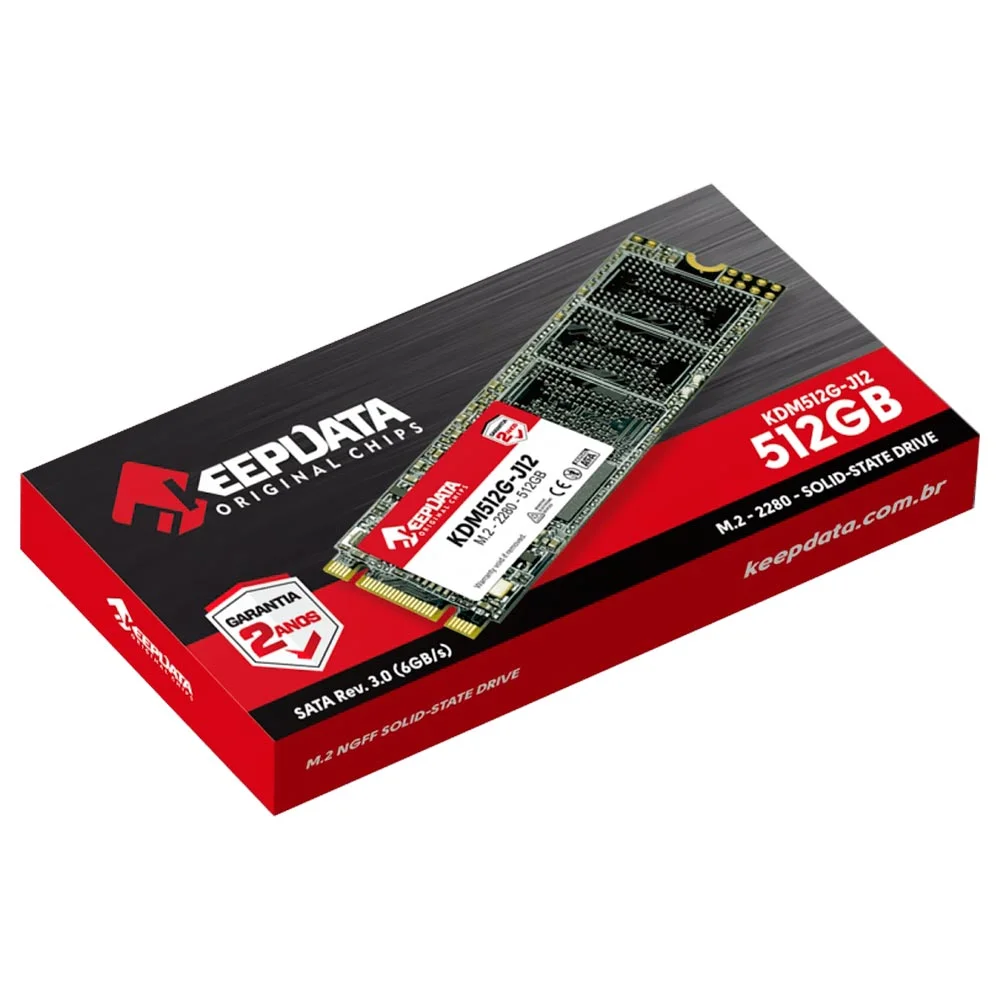 SSD 512GB Keepdata, M.2 2280, Sata Iii 6GB/s, Leitura 550mb/s, Gravação 500mb/s - Kdm512g-j12 - view 4