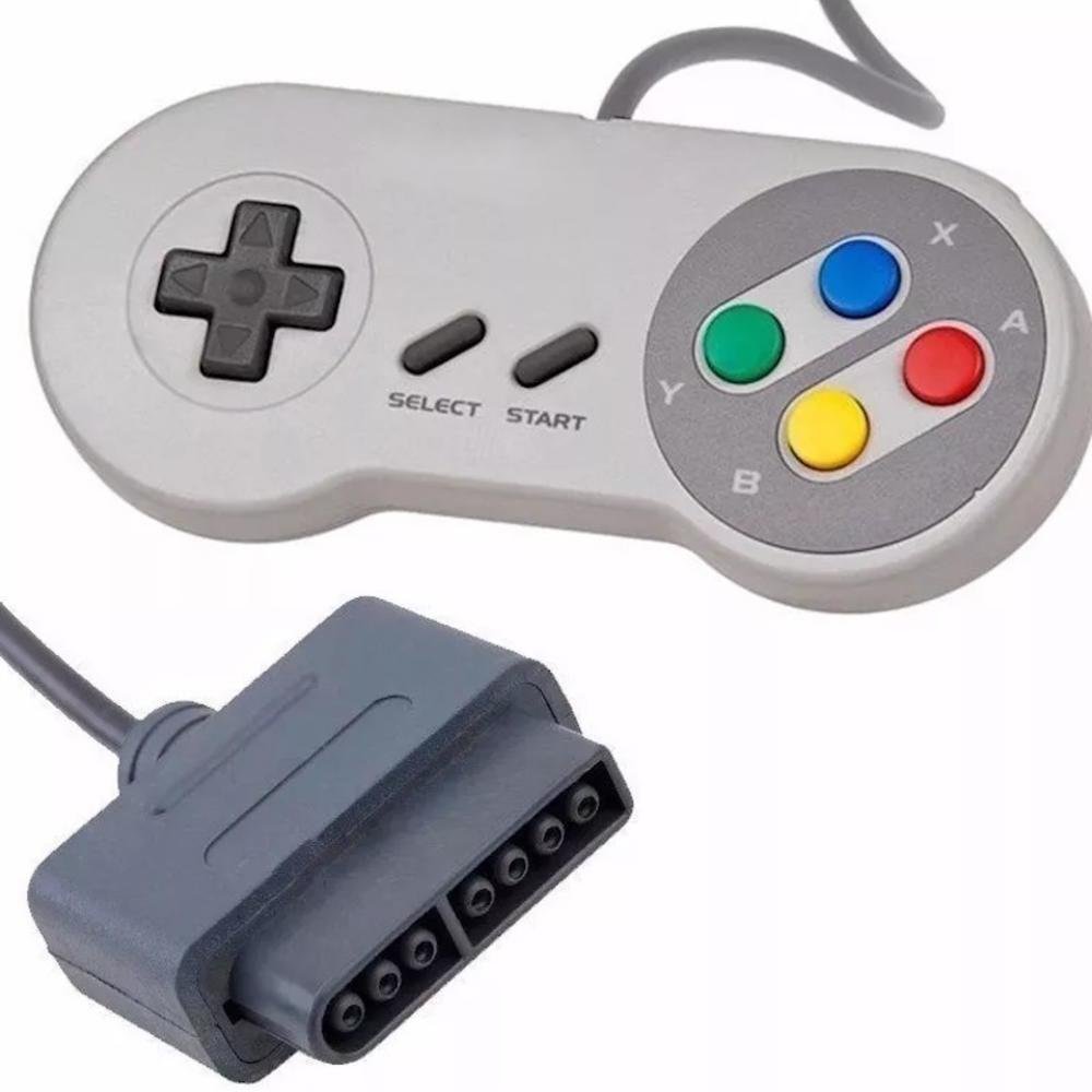 Controle Joystick Compatível Com Super Nintendo Snes, Famicom Controle Joystick Compatível Com Super Nintendo Snes, Famicom