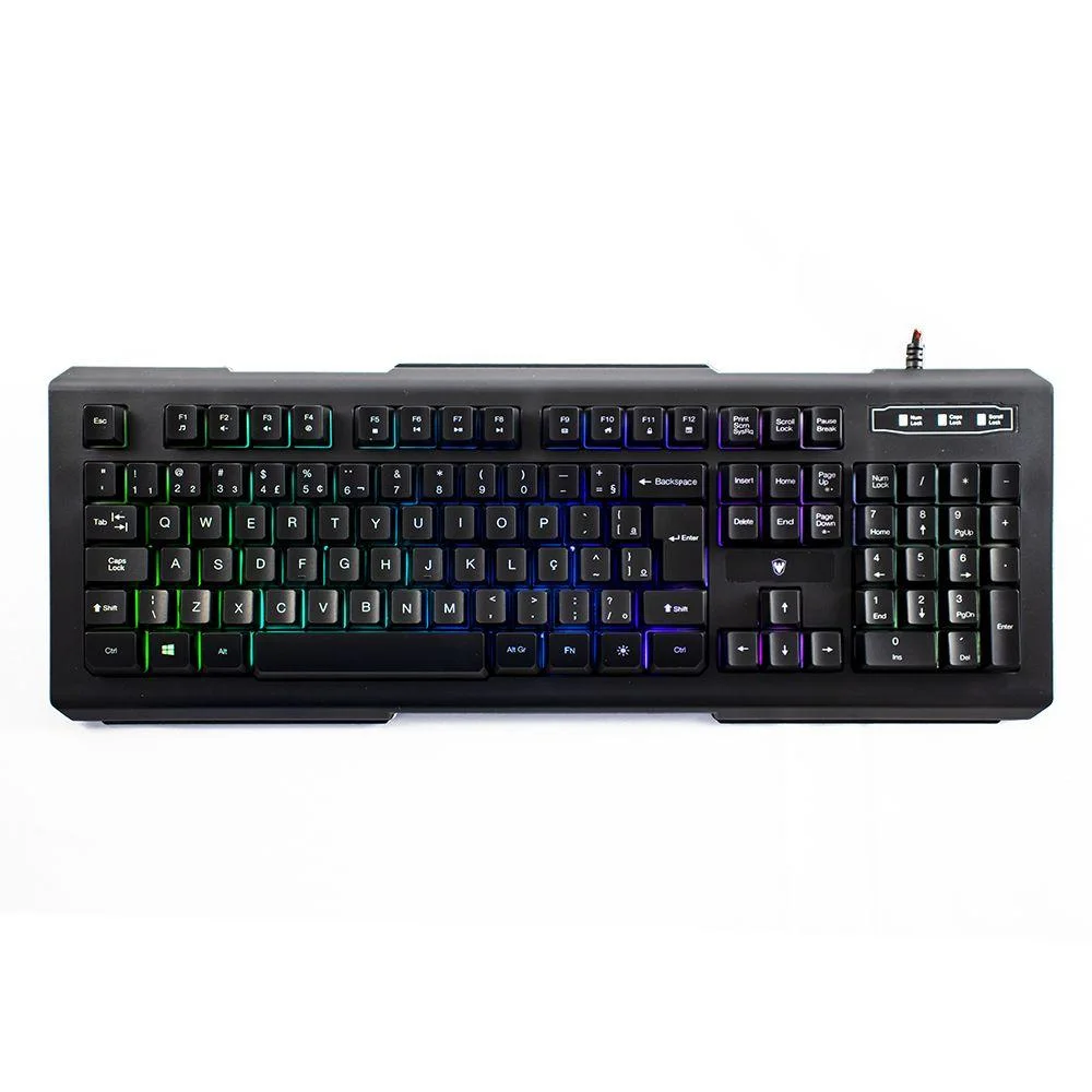 Teclado Com Fio Gamer Sate AK840 KaBuM