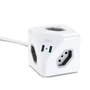 Extensão Cubo Megatron, 3 Tomadas 2p+t 10a, 2 USB, 1,5 Metros
