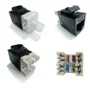 Keystone Seccon Jack, Cat6, Rj45, Preto