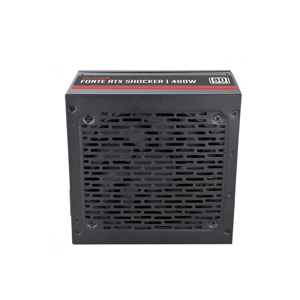 Fonte De Alimentação Pcyes Schocker 400w, 80 Plus, White Pfc Ativo C/cabo