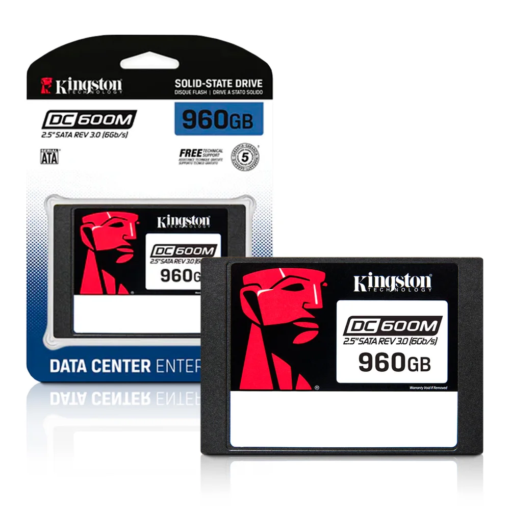 SSD SATA III Kingston 960GB, Leitura 560 MB/s, Gravacao 530MB/s - Sedc600m/960g SSD SATA III Kingston 960GB, Leitura 560 MB/s, Gravacao 530MB/s - Sedc600m/960g