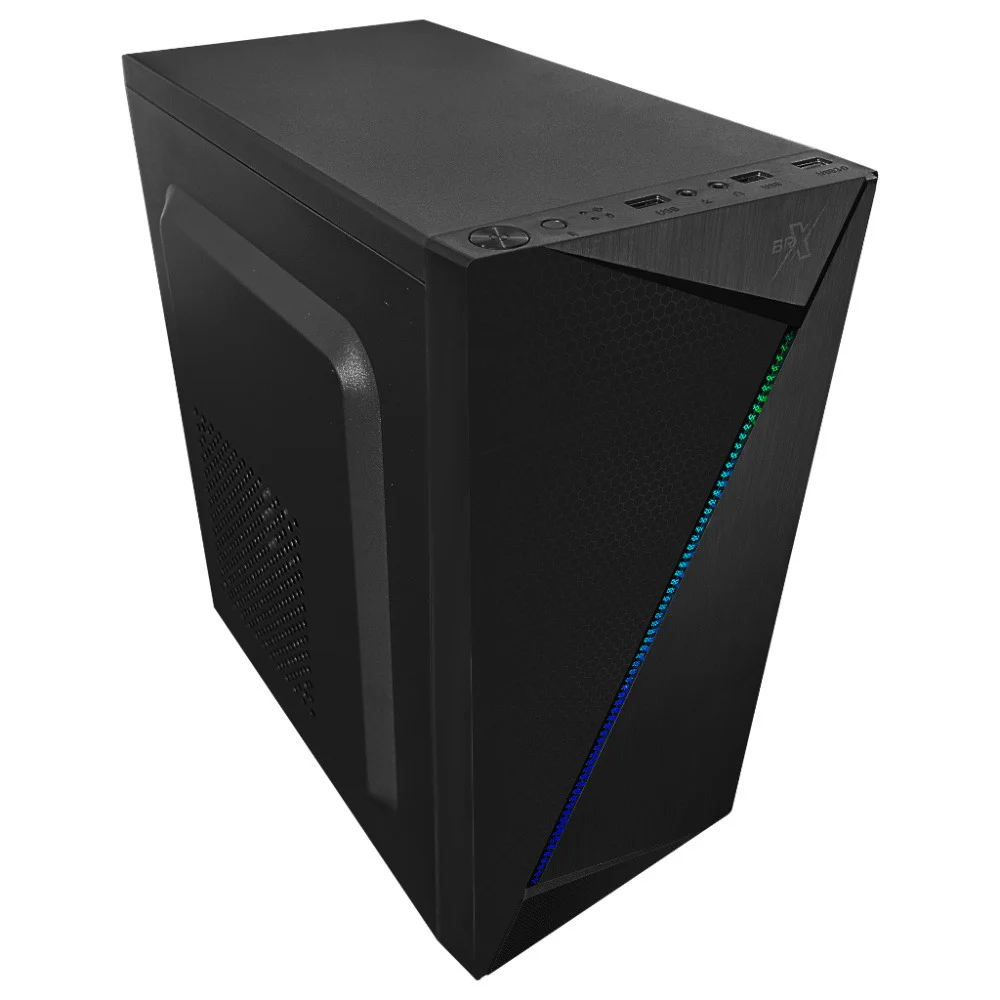 Gabinete Gamer Vortex, Preto, Mid Tower, Com Faixa De LED Gabinete Gamer Vortex, Preto, Mid Tower, Com Faixa De LED