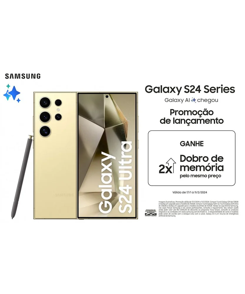 超美品 Galaxy S24 Ultra イエロー 512GB A-15 Galaxy S24 Ultra com Galaxy AI | Liberte Seu Potencial | Samsung