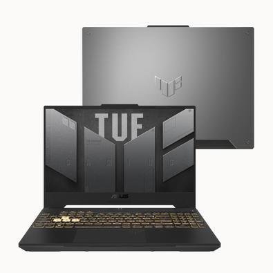 Notebook Gamer Asus Tuf Gaming F15 Fx507zc4, RTX 3050, Intel Core I5 12500h, 8GB RAM, SSD 512GB, Linux, Keepos, Tela De 15,6'' 144hz Mecha Gray - Hn100