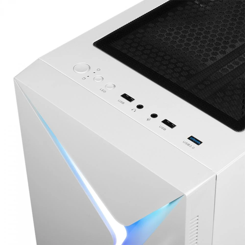 Gabinete Gamer Gamdias Argus, E4 Elite, Branco Gabinete Gamer Gamdias Argus, E4 Elite, Branco