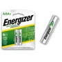 02 Pilhas Energizer Palito Aaa, Recarregável, 700mah, Longa Duração - 1 Cartela