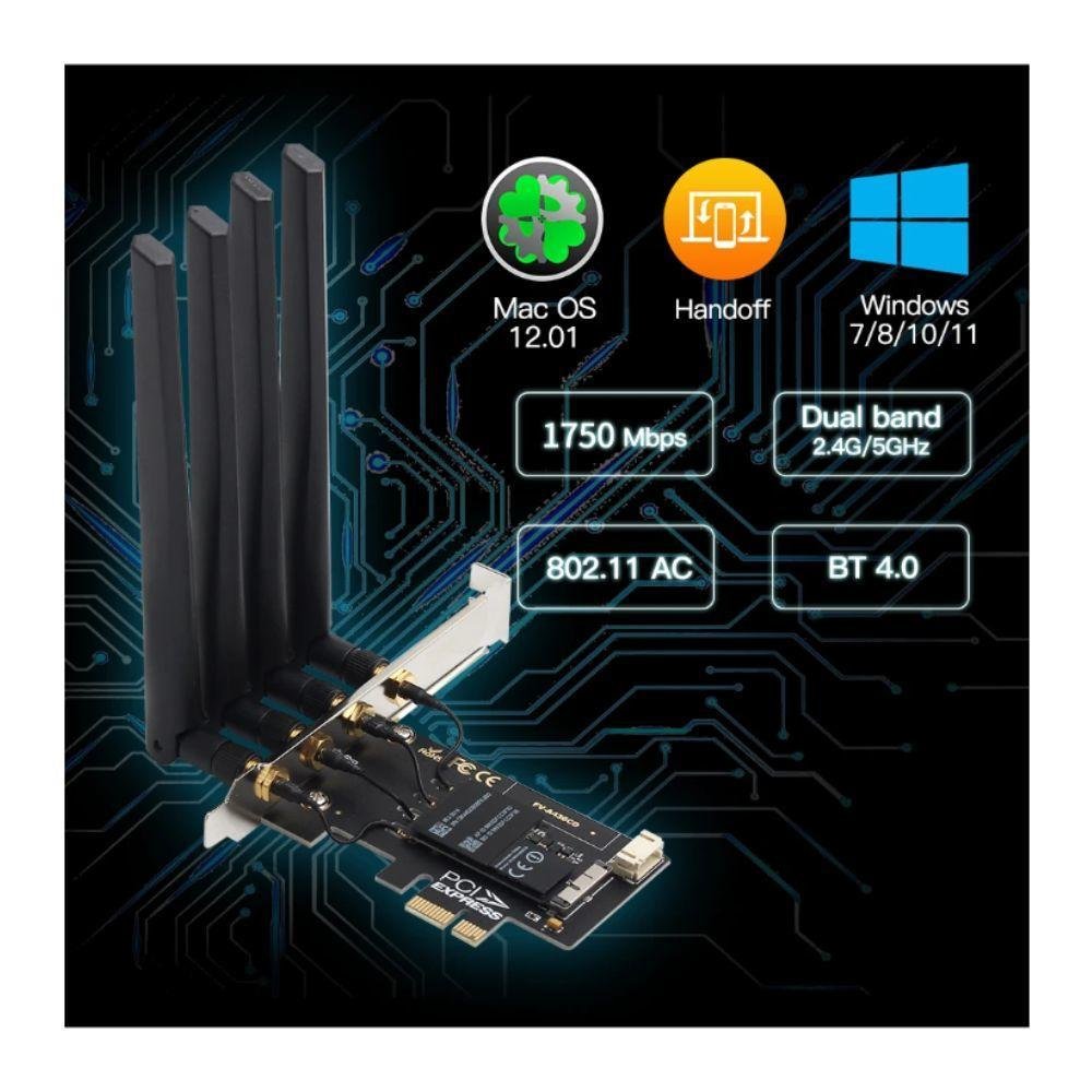 Placa Wifi Bcm94360cd, Para PC Hackintosh, Mac - Wireless