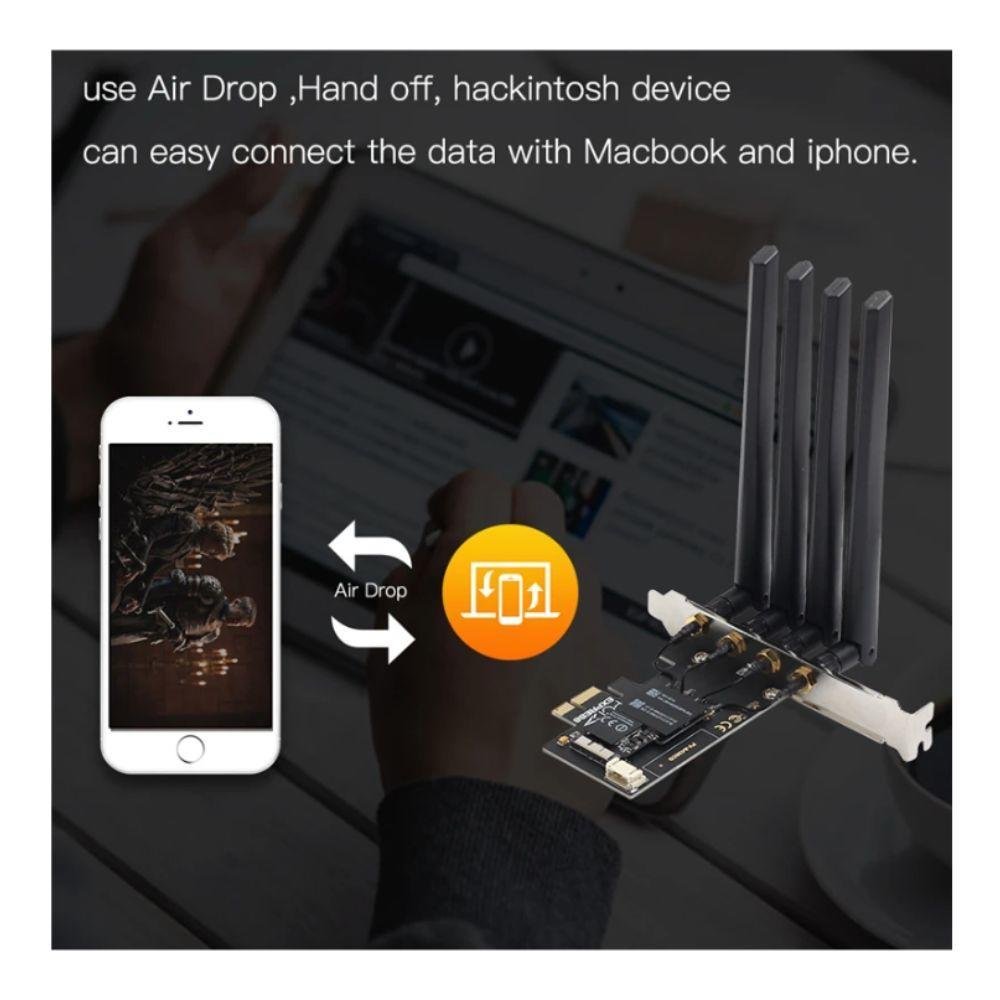 Placa Wifi Bcm94360cd, Para PC Hackintosh, Mac - Wireless