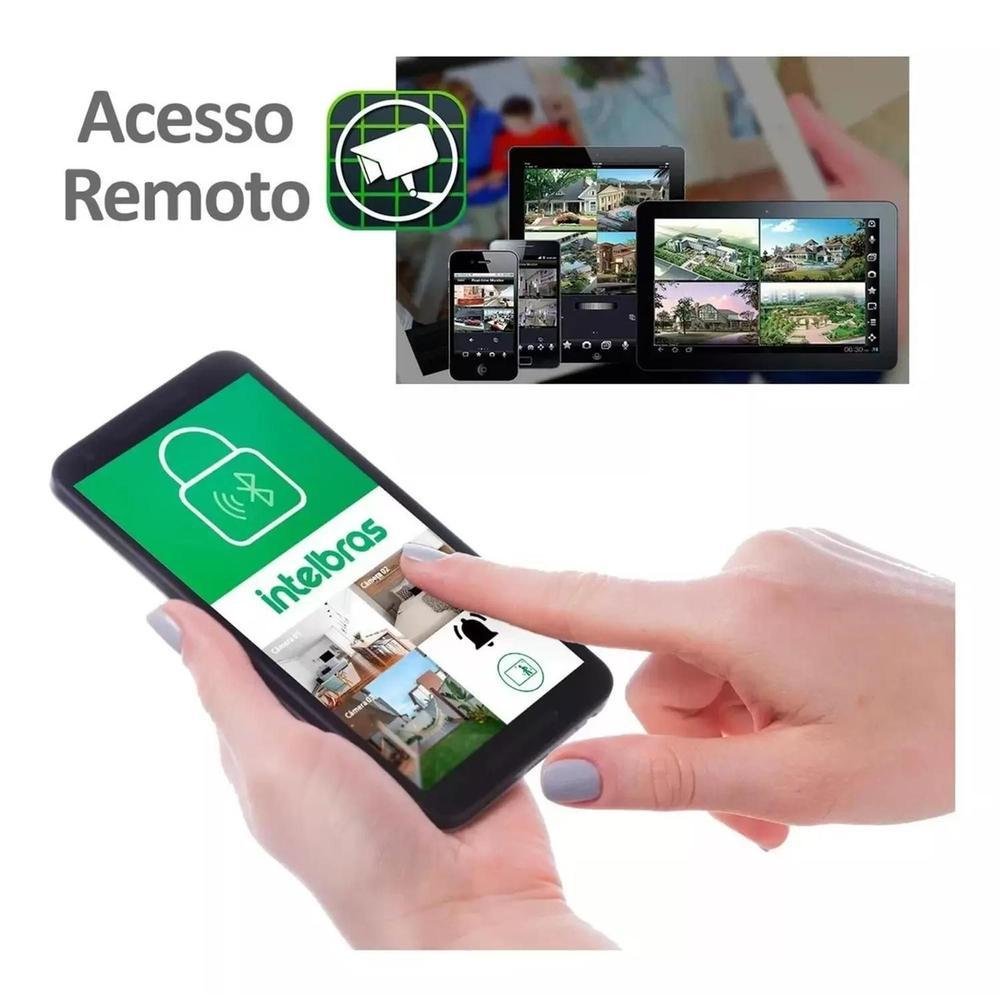 Kit Cftv Segurança Intelbras Vhd 3220, C/ Audio, Microfone, FULL HD, Dvr Mhdx 8ch + Hd 500GB
