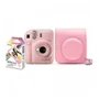 Kit Câmera Instax Mini 12 Rosa, Com 10 Filmes Macaron