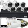 Kit Intelbras Cftv, 06 Câmeras VHC 1120 B+ DVR Mhdx 1008-c, HD 1TB