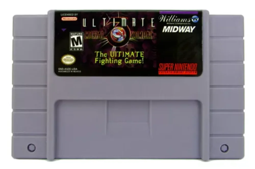 Jogo Retro Super Nintendo, Ultimate Mortal Kombat 3 Jogo Retro Super Nintendo, Ultimate Mortal Kombat 3