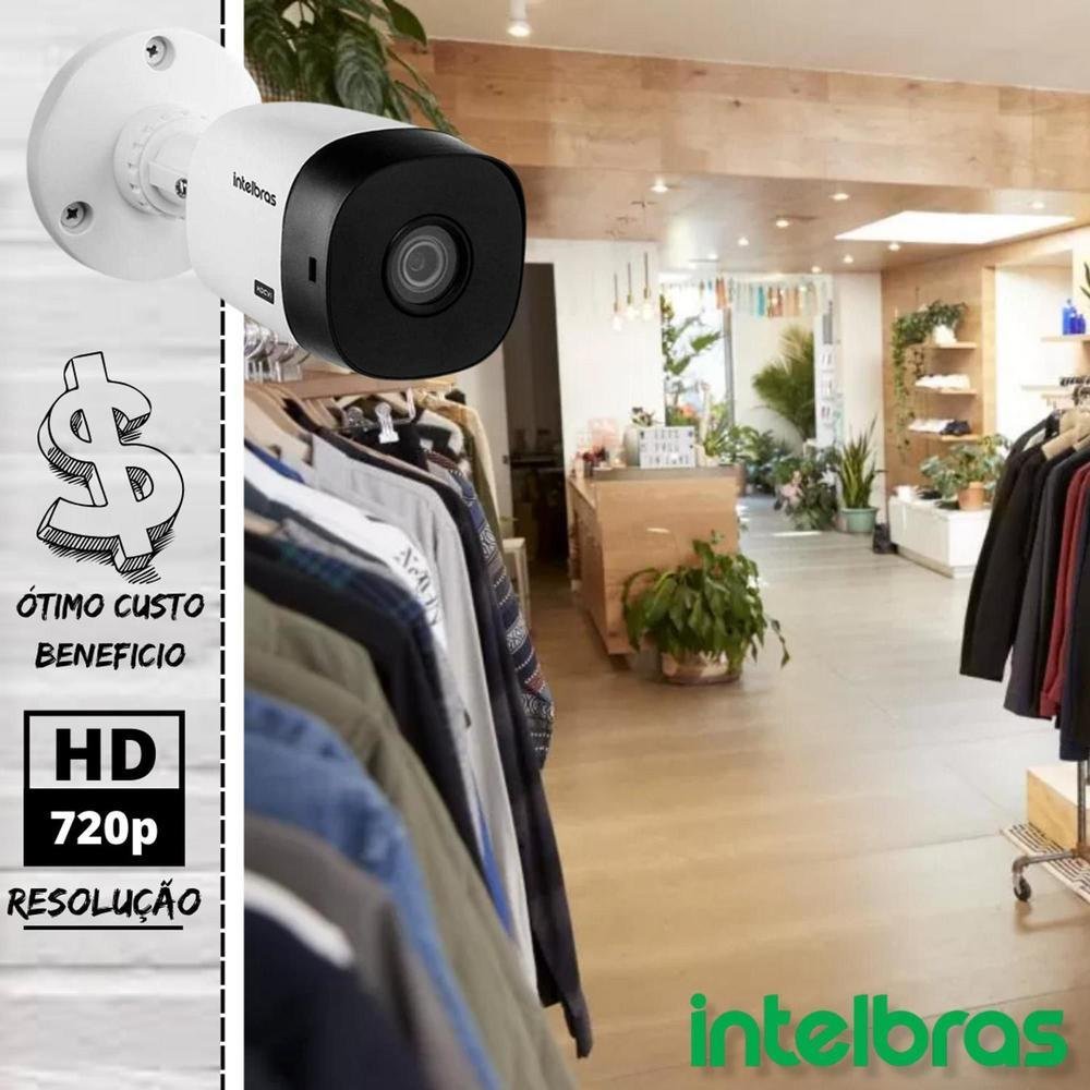 Kit Cftv Monitoramento Intelbras 1208, 8 Cameras