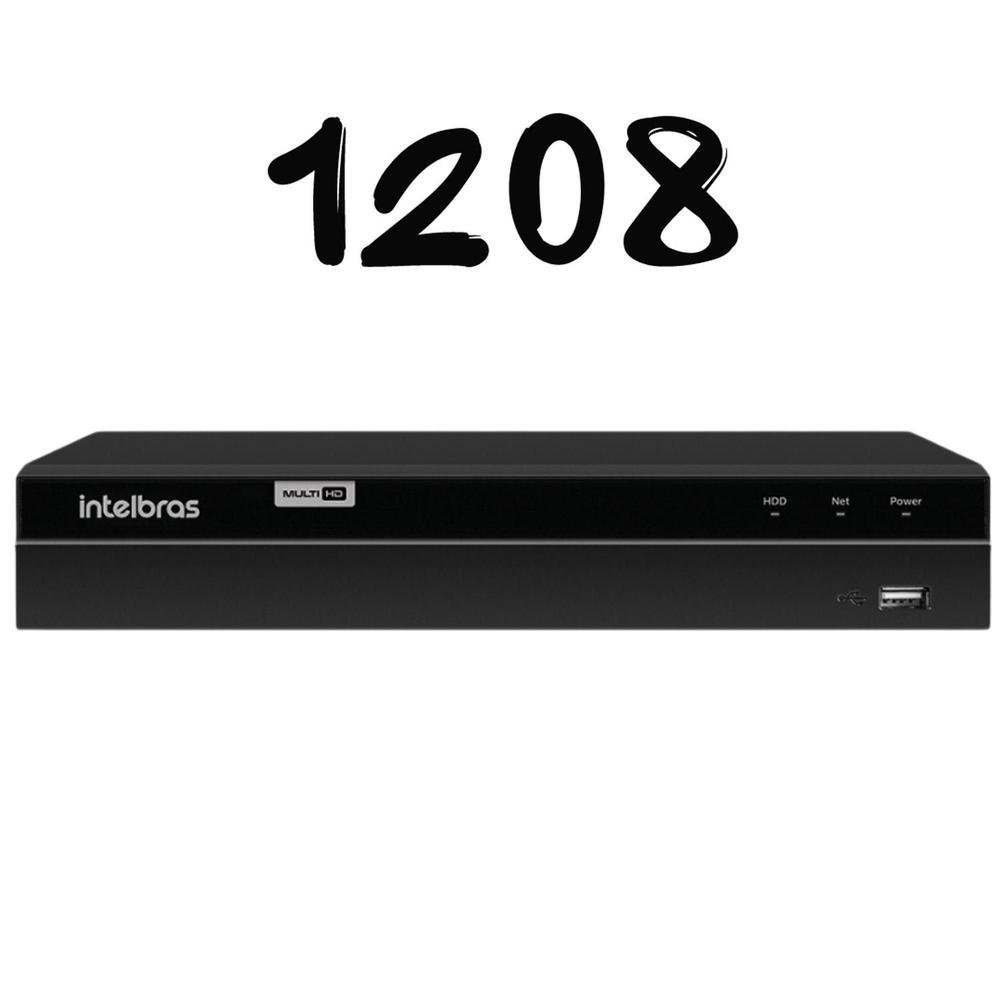 Kit Cftv Monitoramento Intelbras 1208, 8 Cameras