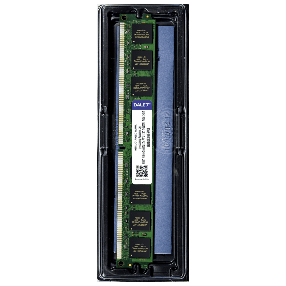 Memória Dale7, 4GB, 1600Mhz, DDR3, Desktop, 1.5v Memória Dale7, 4GB, 1600Mhz, DDR3, Desktop, 1.5v