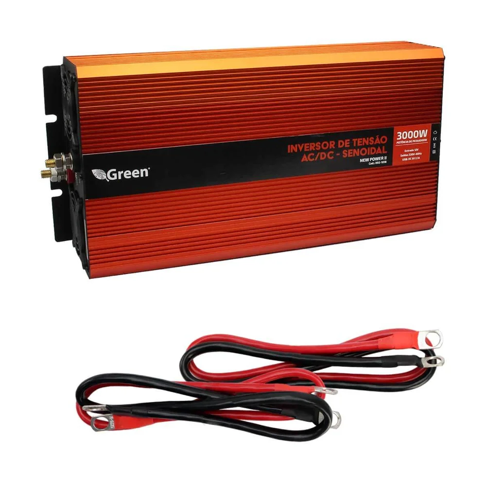 Inversor Off Grid Solar Green, 12v, 3000w, Senoidal Inversor Off Grid Solar Green, 12v, 3000w, Senoidal