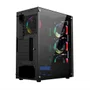 Gabinete Nexus Gamer Helium, Mid Tower, Acrílico Lateral, 3 Fans Frontais, Preto