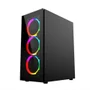 Gabinete Nexus Gamer Helium, Mid Tower, Acrílico Lateral, 3 Fans Frontais, Preto