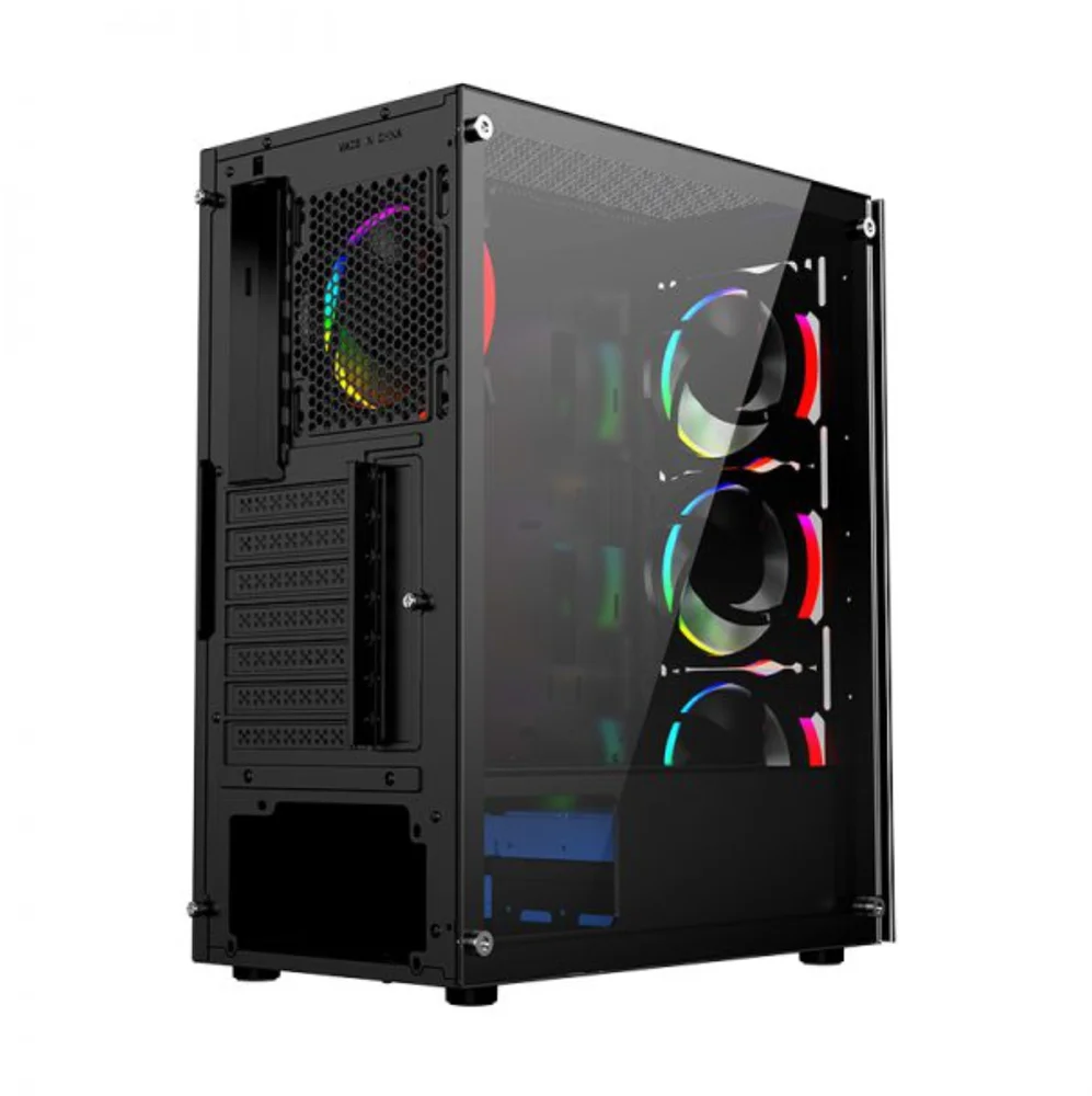 Gabinete Nexus Gamer Helium, Mid Tower, Acrílico Lateral, 3 Fans Frontais, Preto Gabinete Nexus Gamer Helium, Mid Tower, Acrílico Lateral, 3 Fans Frontais, Preto