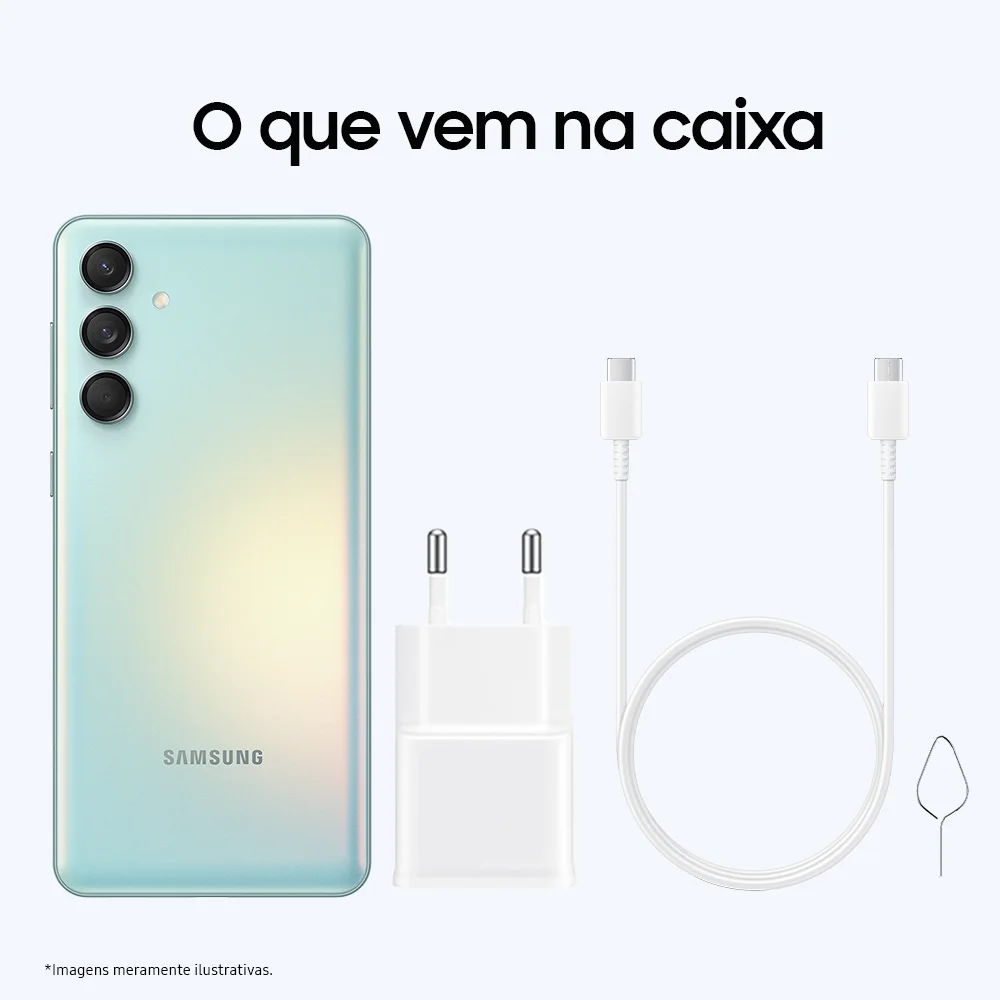 Smartphone Samsung Galaxy M55, 256GB, 8GB RAM, Câmera Tripla Até 50MP, Tela Super Amoled 6.7, Verde Claro Smartphone Samsung Galaxy M55, 256GB, 8GB RAM, Câmera Tripla Até 50MP, Tela Super Amoled 6.7, Verde Claro